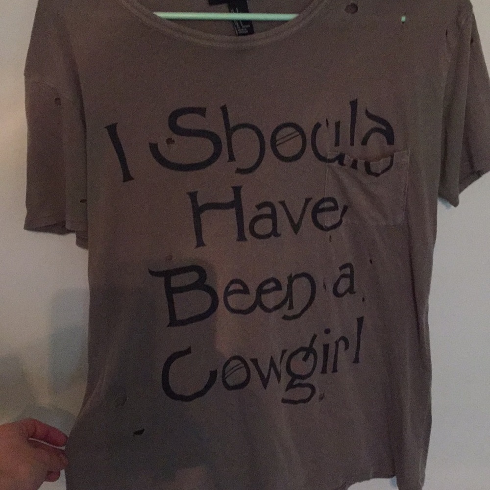 dark green distressed shirt